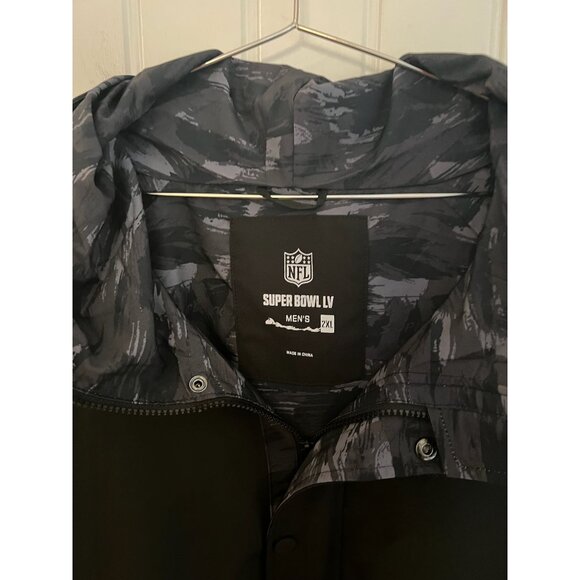 NFL Super Bowl‎ LV Men's Hooded Jacket Black/Gray 2XL - Picture 2 of 6